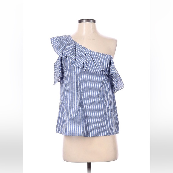 NWOT Madewell One shoulder blouse - Picture 3 of 3